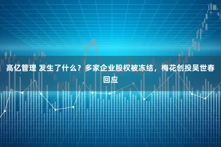 高亿管理 发生了什么？多家企业股权被冻结，梅花创投吴世春回应