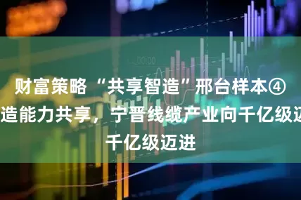 财富策略 “共享智造”邢台样本④  制造能力共享，宁晋线缆产业向千亿级迈进